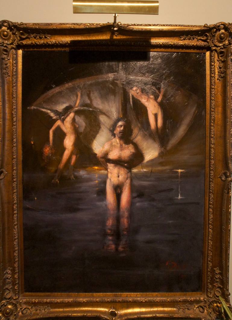 770x1061 Saatchi Art Odysseus And The Sirens Painting By Keith Dixon - Odysseus Sirens Painting