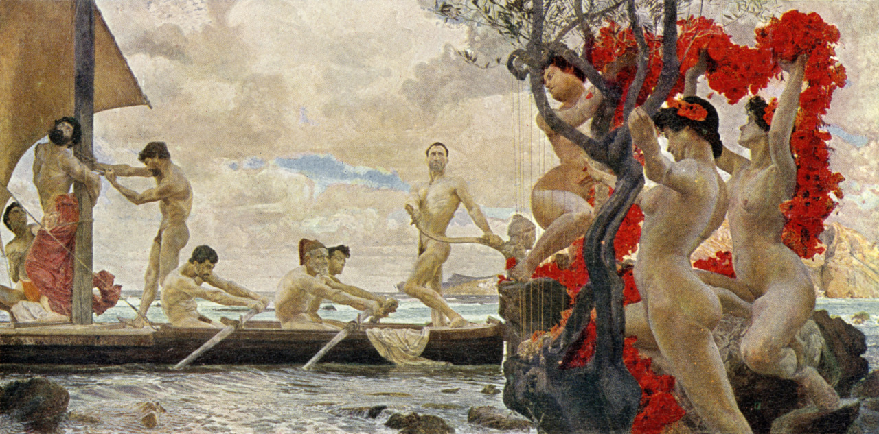 1280x633 Image - Odysseus Sirens Painting