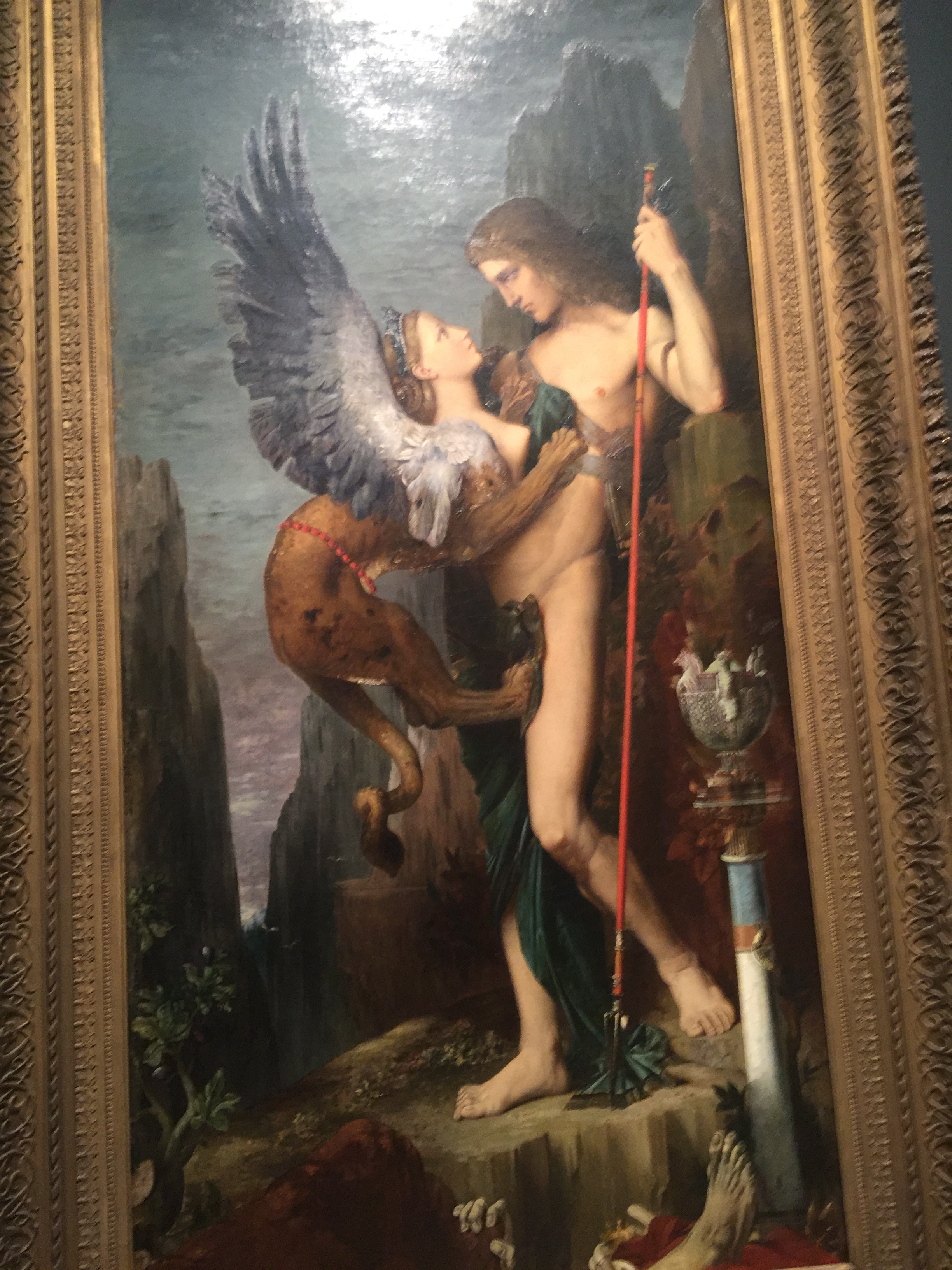 2448x3264 Mmmm Oedipus And The Sphinx The Past In Present Tense - Oedipus And The Sphinx Painting