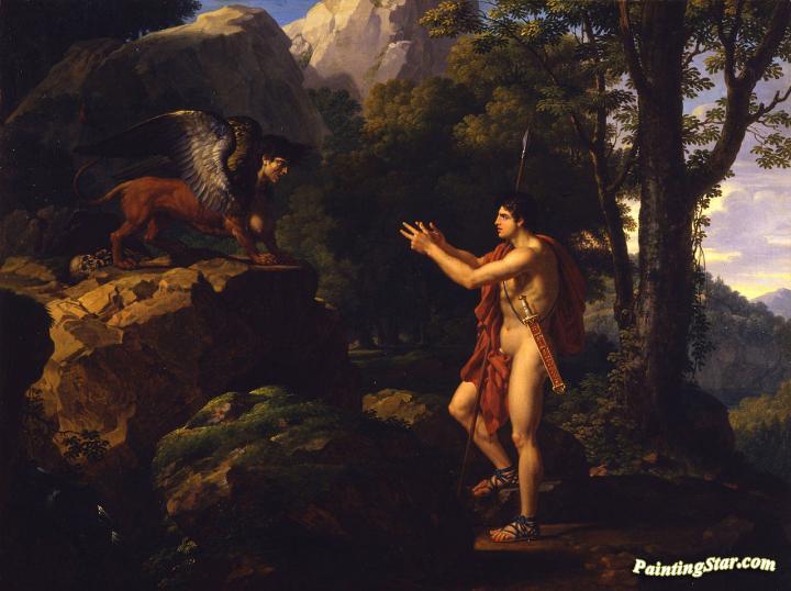 720x538 Oedipus And The Sphinx Artwork By Xavier Fabre Oil - Oedipus And The Sphinx Painting