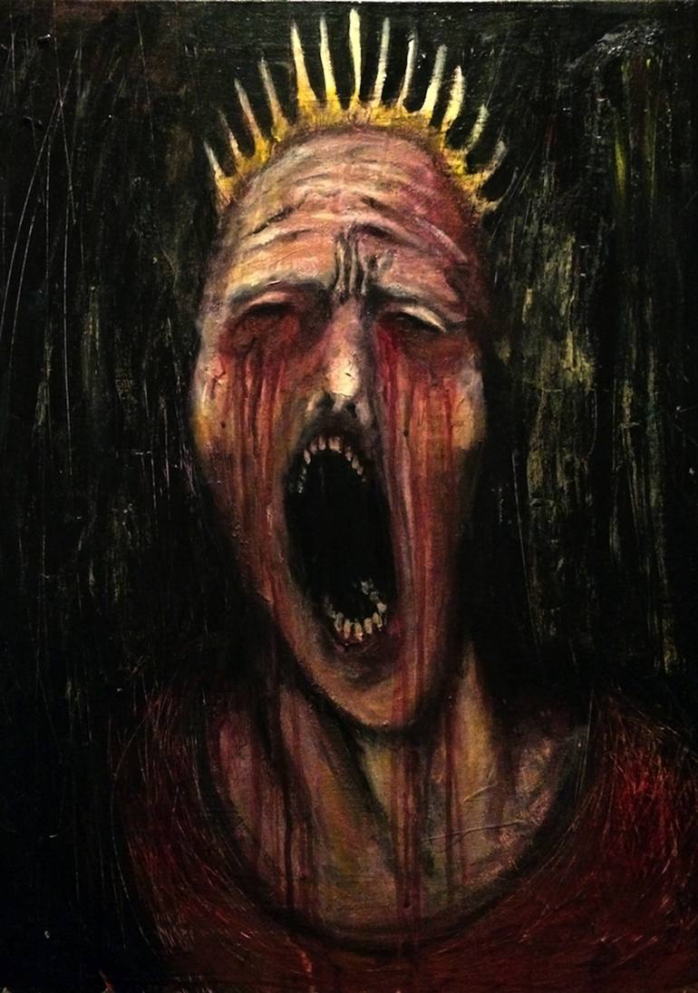 770x1095 Saatchi Art Oedipus Rex Painting By Linda Mota - Oedipus Painting