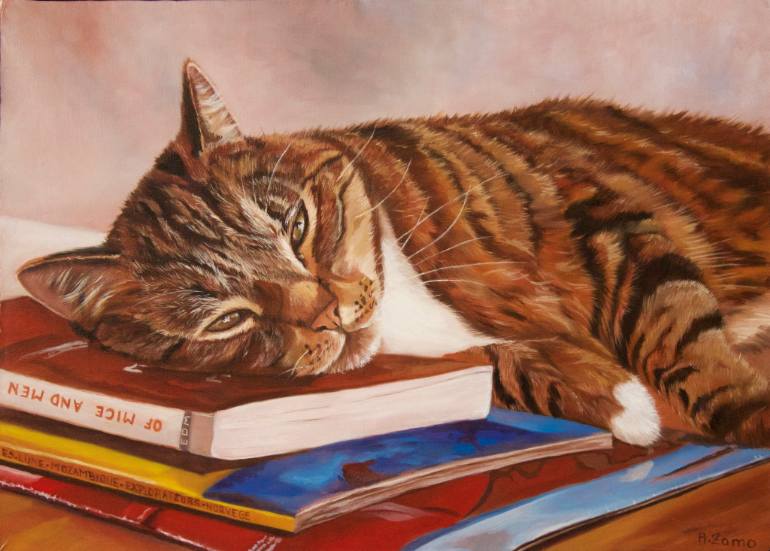 770x551 Saatchi Art Of Mice And Men Painting By Anne Zamo - Of Mice And Men Painting