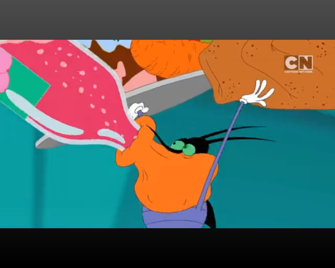 1280x1024 Image - Oggy And The Cockroaches Painting