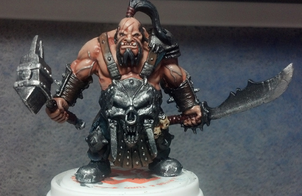 1050x681 Wip Avatars Of War Ogre Hero Mgm Painting - Ogre Painting