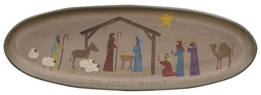 1000x364 O Holy Night Primitive Tray, By The Hearthside Collection - Oh Holy Night Painting