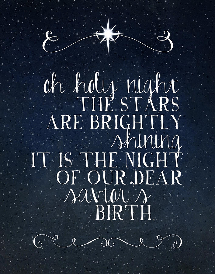 707x900 Oh Holy Night Painting By Amy Cummings - Oh Holy Night Painting