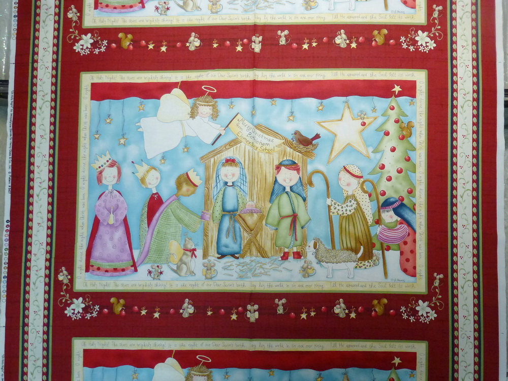 1000x751 Oh Holy Night Quilting Craft Panel Gala Fabrics - Oh Holy Night Painting