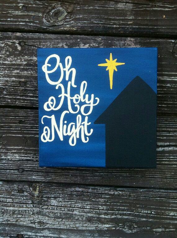 570x764 Oh Holy Night Painted Canvas So This Is Christmas - Oh Holy Night Painting