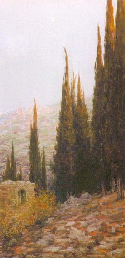 400x826 Maria Vishnyak. Jerusalem, Oh, Jerusalem! 1999 Art And Faith - Oh Jerusalem Painting