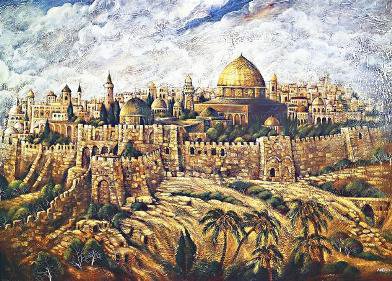 392x281 Oh! Jerusalem My Other Half Of Palestine Akashma Online News - Oh Jerusalem Painting