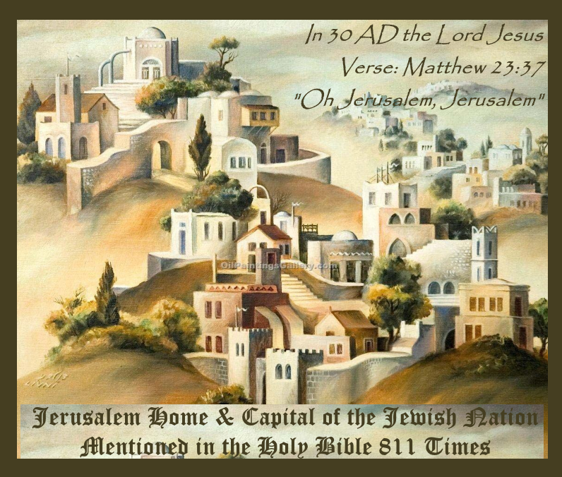 796x676 Scripture For Today, 7 8 17 - Oh Jerusalem Painting