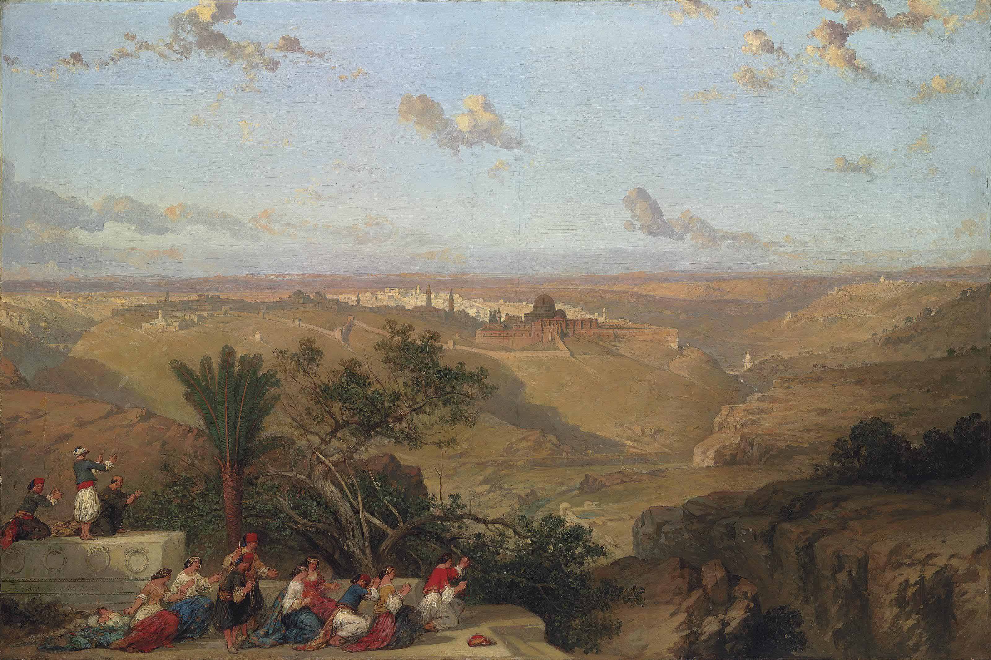 3200x2133 David Roberts, R.a. (1796 1864) Jerusalem, From The South 19th - Oh Jerusalem Painting
