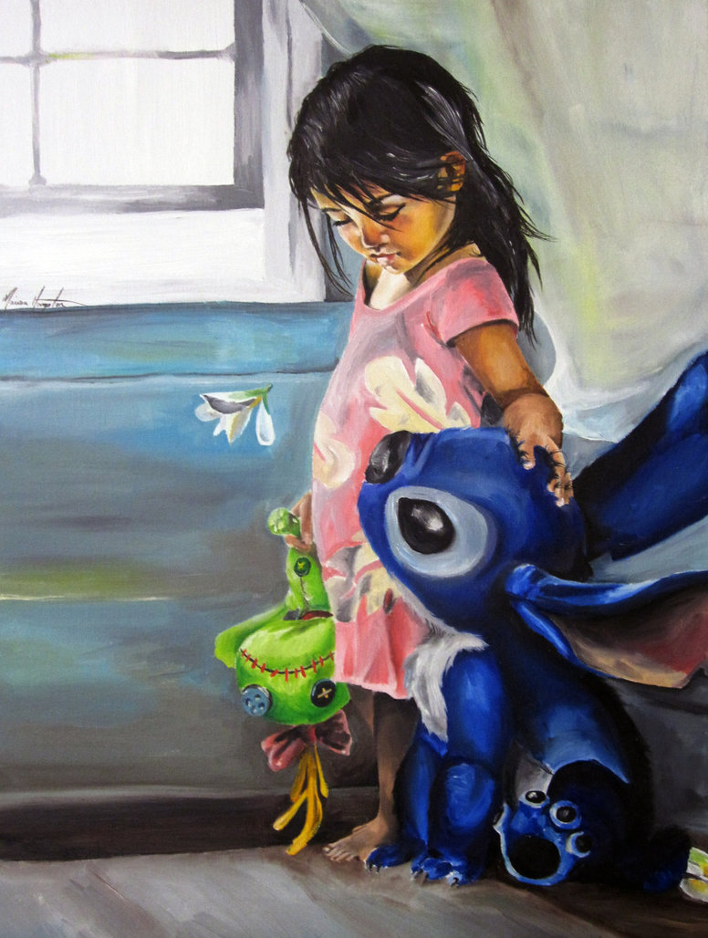 776x1028 Ohana Means Family By Samirakate - Ohana Means Family Painting