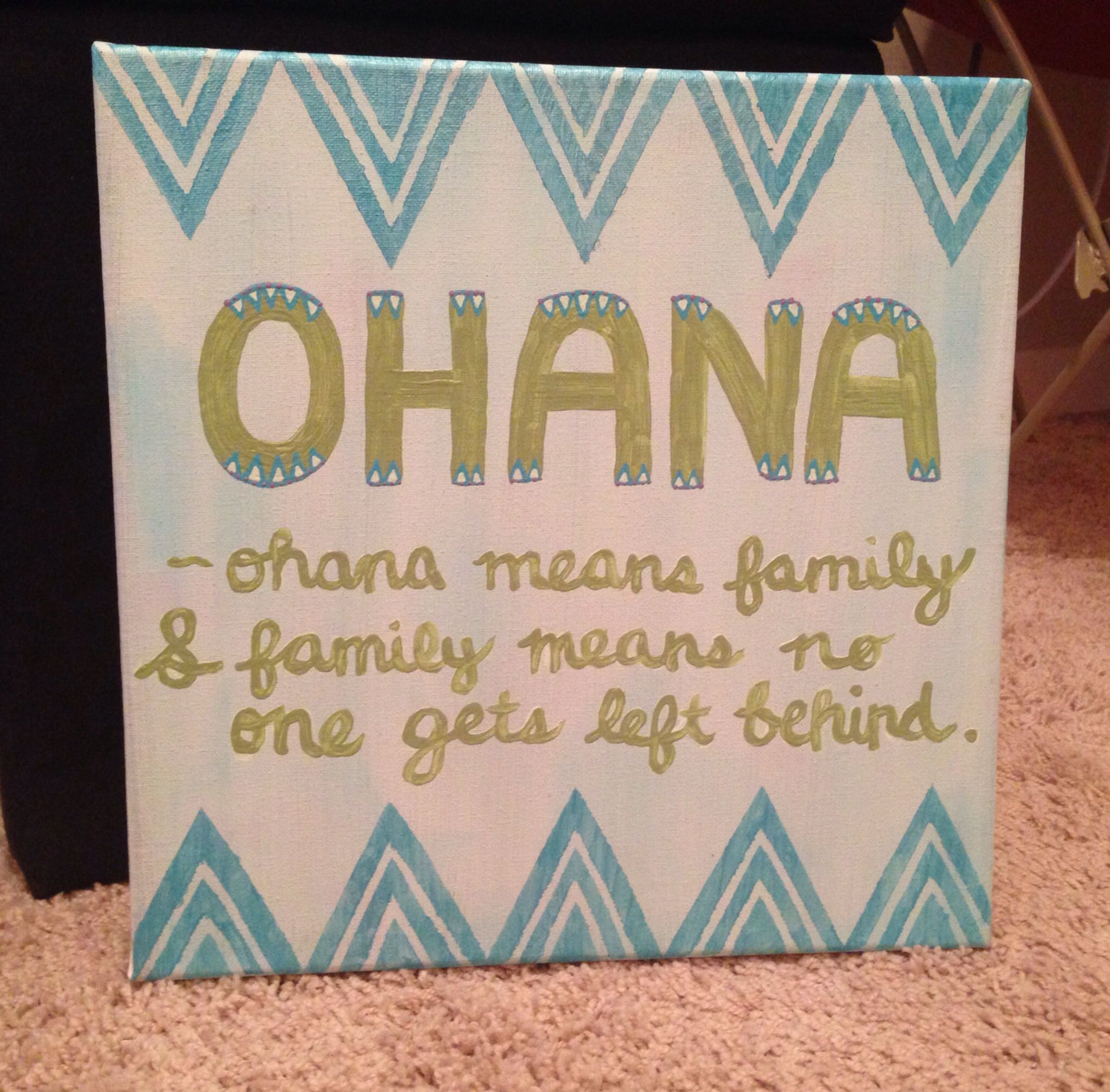 Ohana Means Family Painting at PaintingValley.com | Explore collection ...