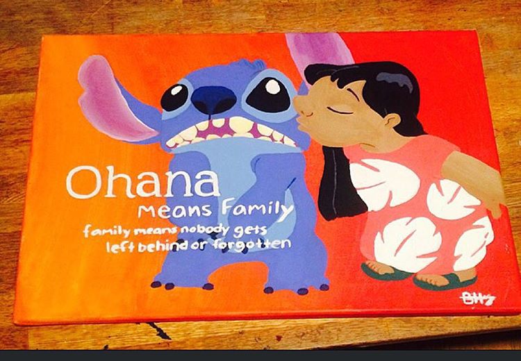 750x520 El Mo Artist Bryanna Hernandez Frontline - Ohana Means Family Painting