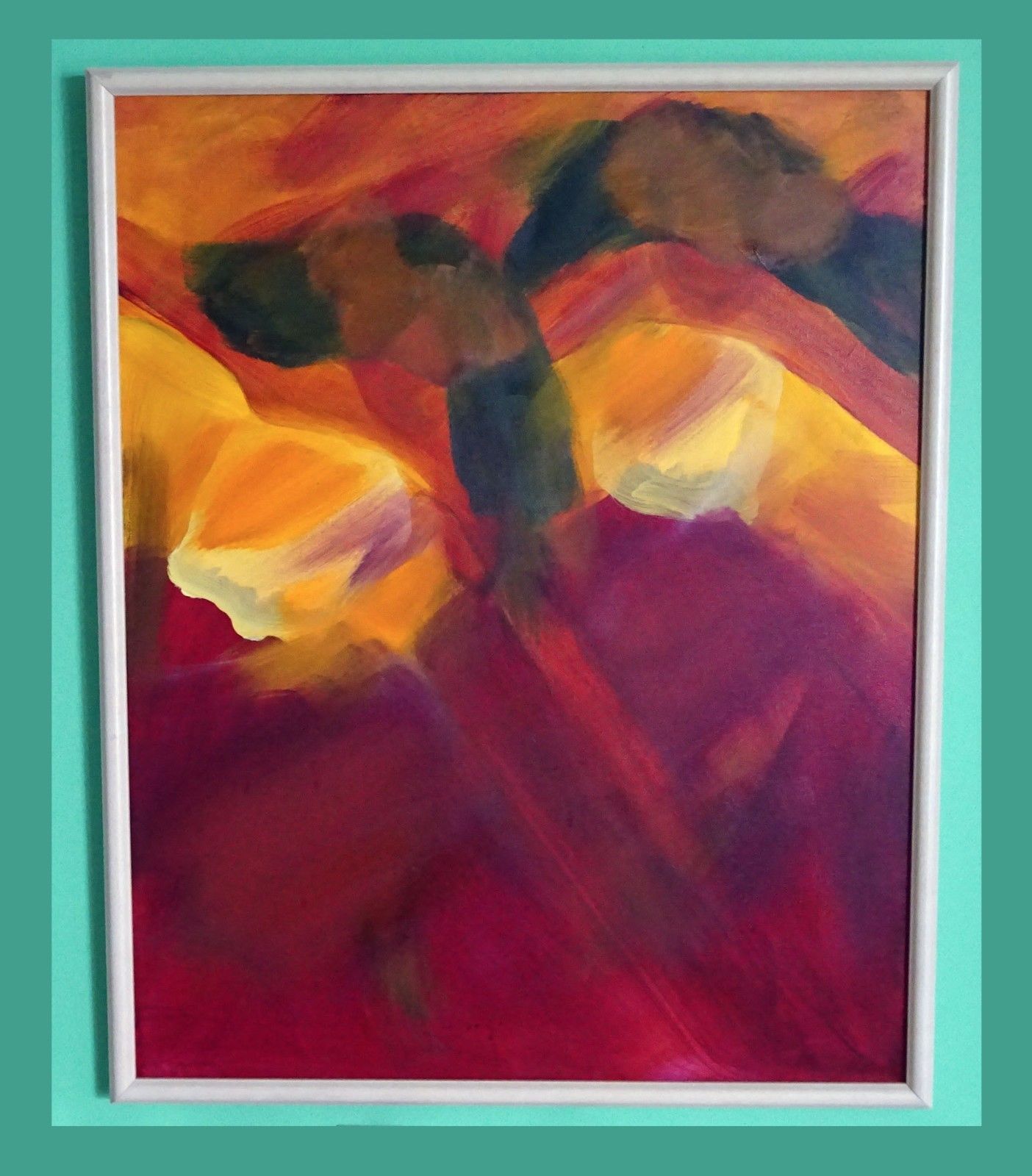 1404x1600 Hawaii Abstract Oil Painting Ohana Dancers - Ohana Painting