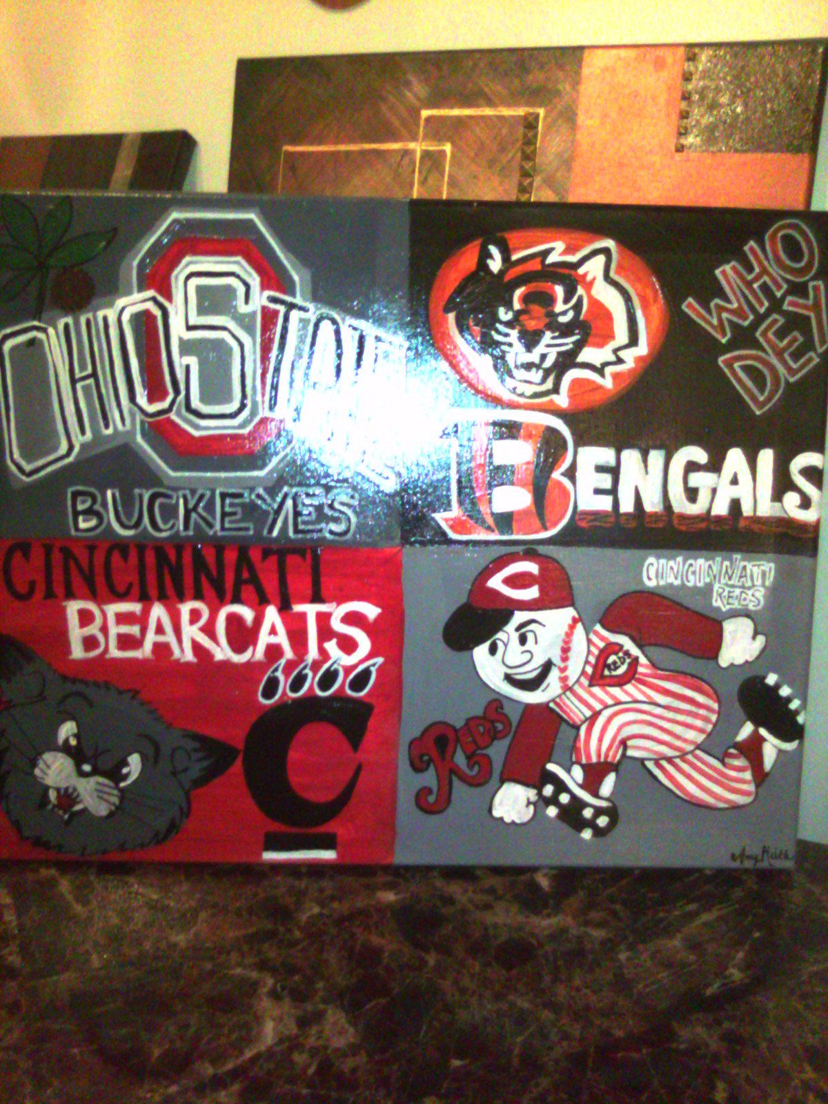 1200x1600 Amyleeartistry Custom Handpainted Original Canvas Artwork - Ohio State Canvas Painting