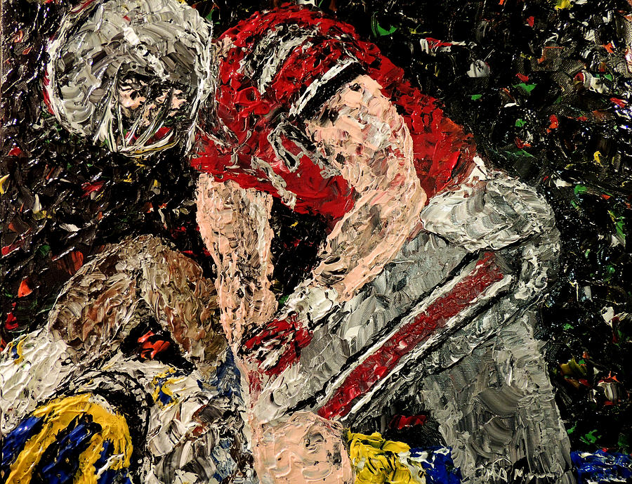 900x689 Michigan Defeated By Ohio State Painting By Mark Moore - Ohio State Painting