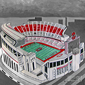 300x299 Ohio State Football Paintings Fine Art America - Ohio State Painting