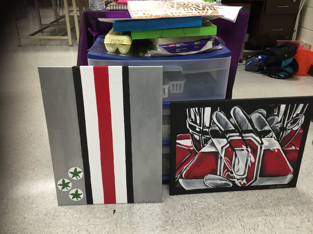 1024x768 Ohio State Paintings By Darlasdarling - Ohio State Painting