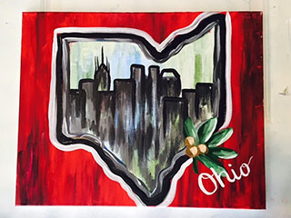 320x240 Paint And Pour - Ohio State Painting