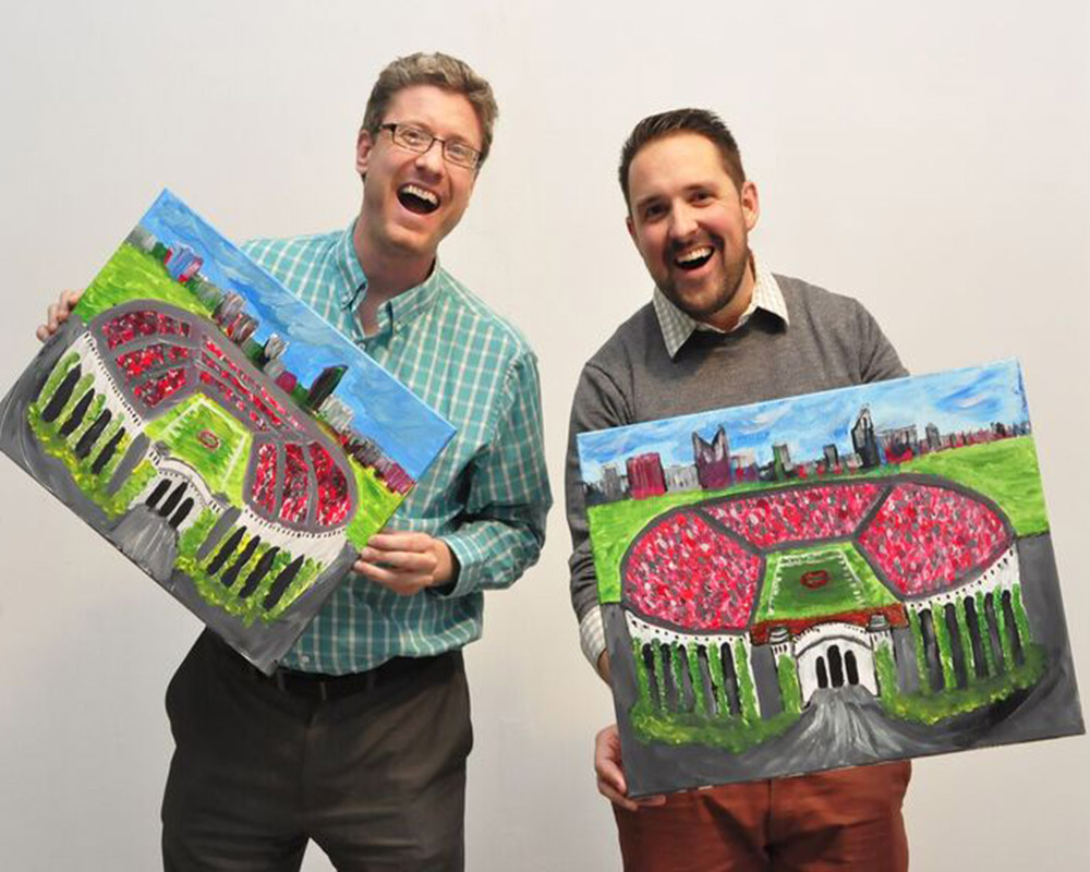 1000x800 Ohio State Painting Party Shoe - Ohio State Painting