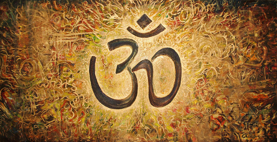 900x463 Um Ohm Painting By Alan Schwartz - Ohm Painting