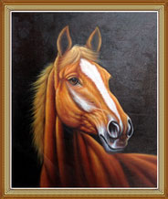 184x218 Custom Handmade Horse Oil Paintings On Cavans For Sale - Oil Horse Painting