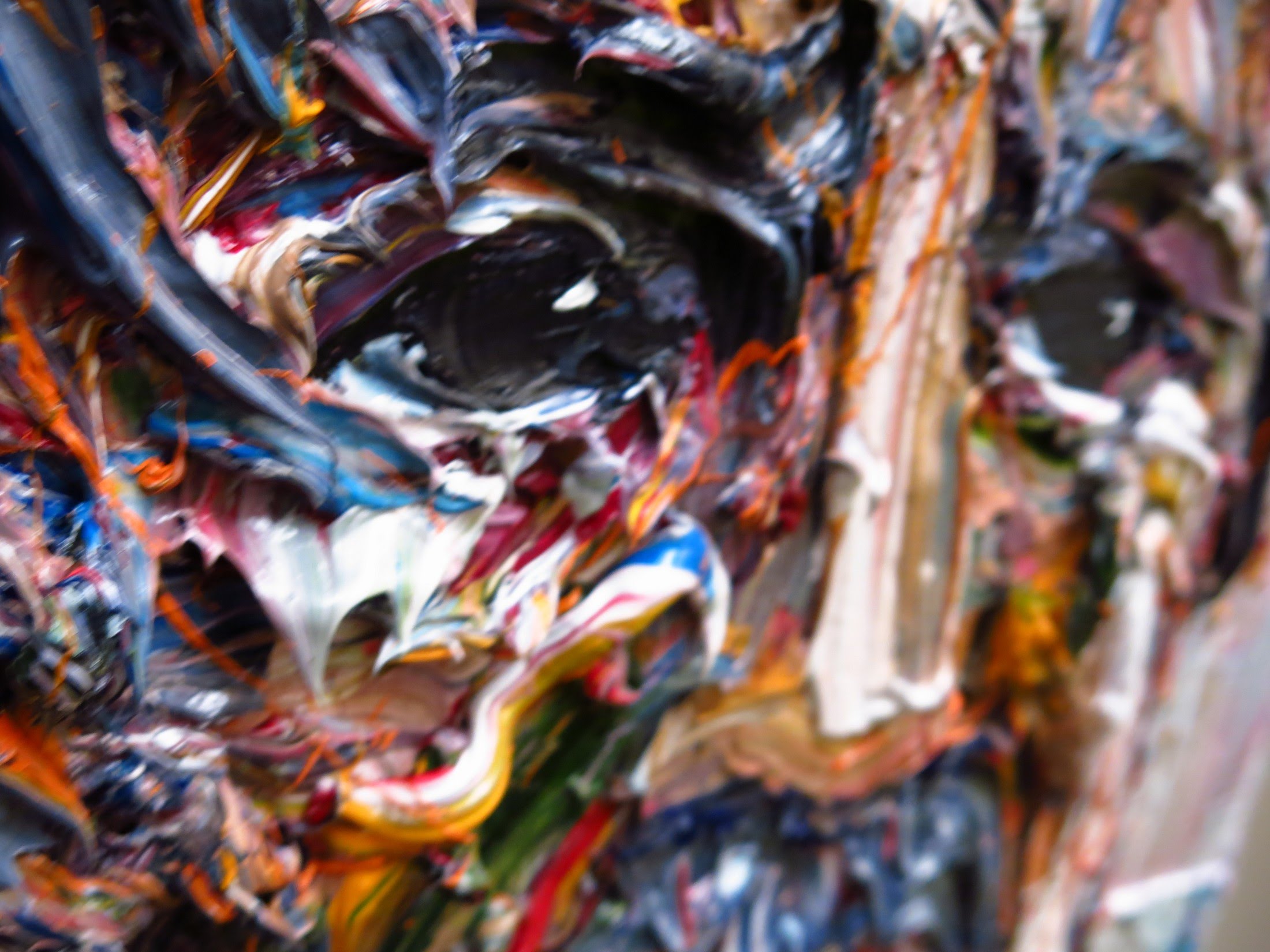 2200x1650 Expressionist Oil Painting X999 Very Thick Oil Paint Heavy Like - Oil Paint Painting