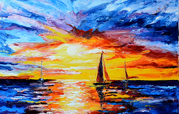 590x376 How To Draw Landscape, Oil Painting Lesson - Oil Paint Painting