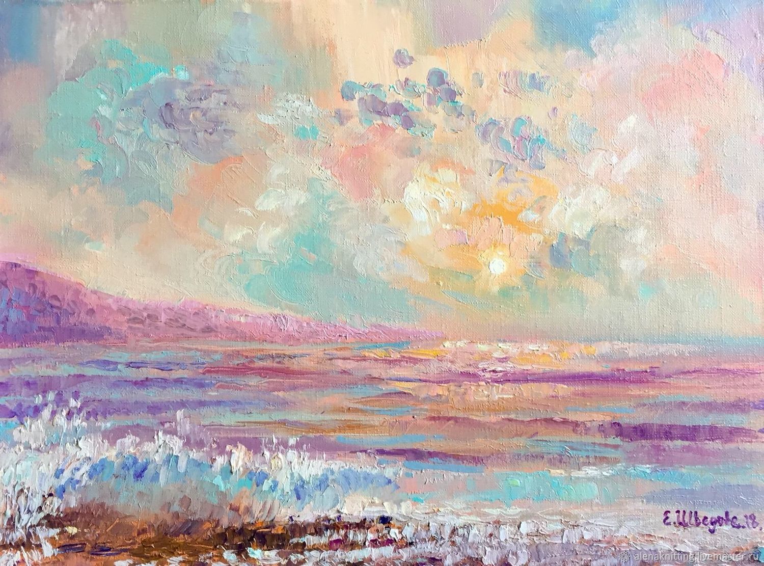 1500x1111 Oil Painting Sea Melody Shop Online On Livemaster - Oil Painting