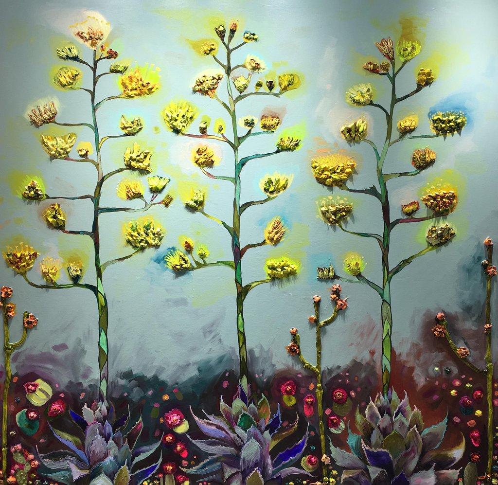 1024x997 Agave Blooms - Oil Painting