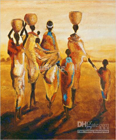398x480 2018 Restaurant Wall Art Impression Africa National Women Oil - Oil Painting Africa