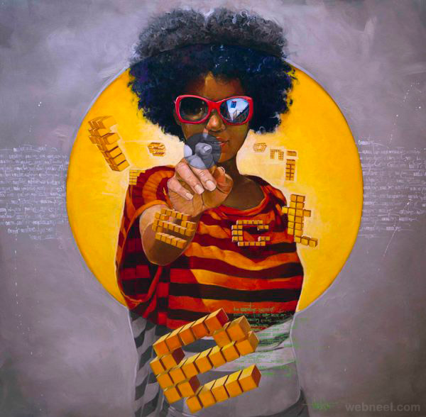 600x588 Oil Painting Africa By Yunior Hurtado 5 - Oil Painting Africa