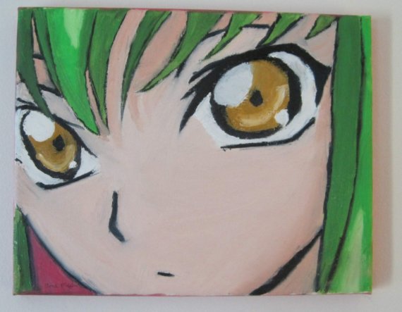 570x443 C.c. Anime Oil Painting By Kittychanann - Oil Painting Anime