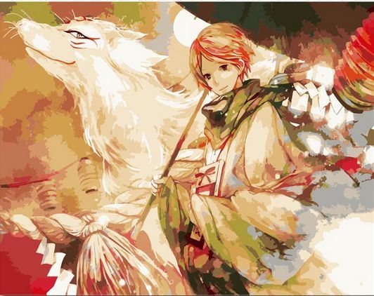 532x422 Digital Oil Painting Diy Cartoon Bedroom Anime Hand Painting - Oil Painting Anime