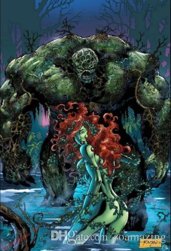 341x500 Poison Ivy,100%handpainted Fantasy Anime Art Oil Painting On High - Oil Painting Anime