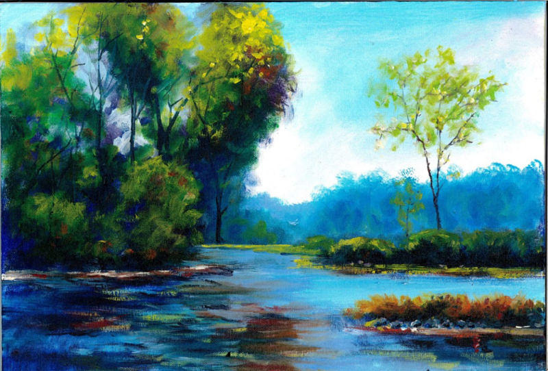 800x542 Plein Air Landscape Oil Painting Painting By Andrew Semberecki - Oil Painting Art