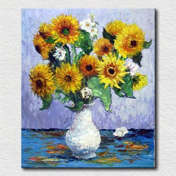 350x350 Simple Art Canvas Flower Oil Painting - Oil Painting Art