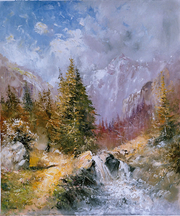 584x700 Art Reproductions And Original Oil Paintings Landscapes, B001 - Oil Painting Art
