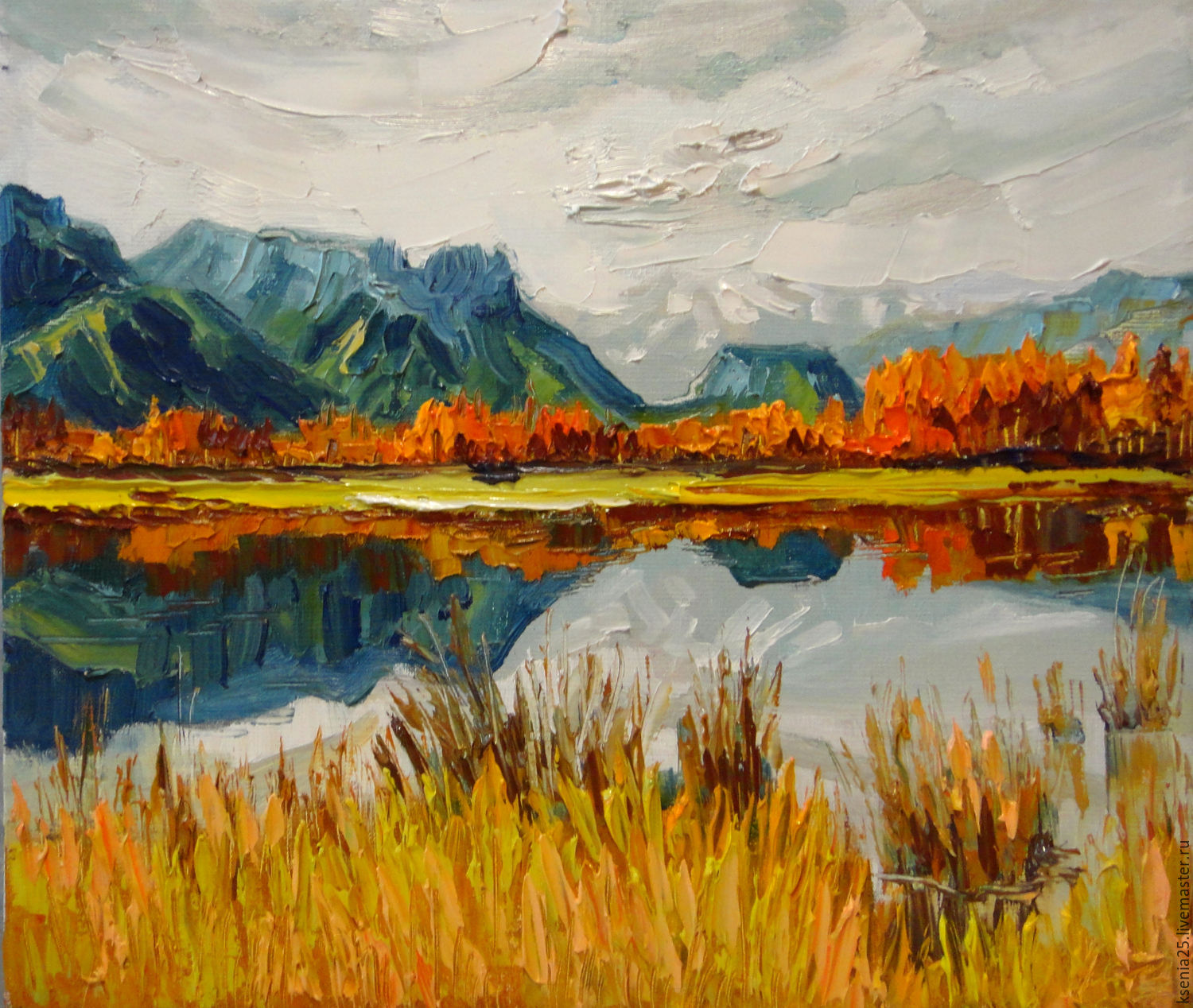 1500x1268 Oil Painting Autumn Landscape Shop Online On Livemaster - Oil Painting Autumn Landscape