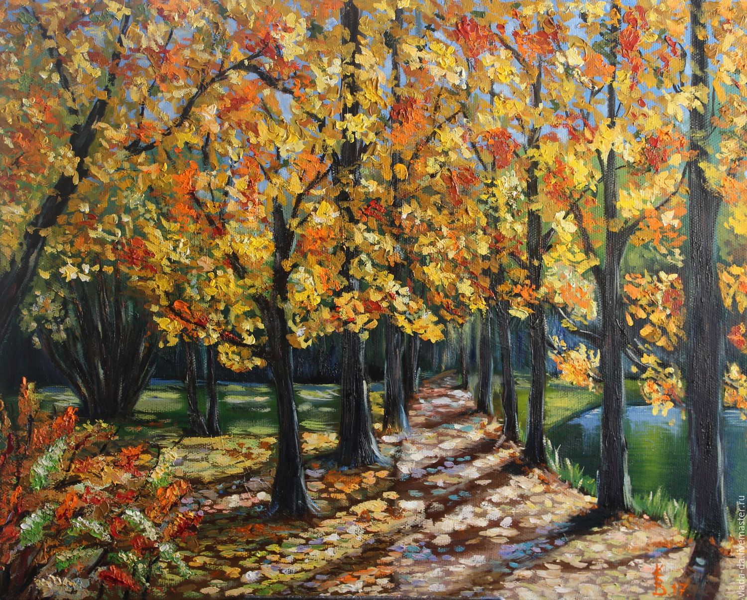 Oil Painting Autumn Landscape at PaintingValley.com | Explore ...