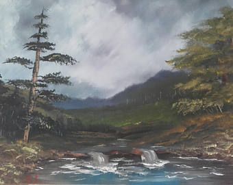 340x270 Items Similar To Original Acrylic Painting - Oil Painting Bob Ross Style