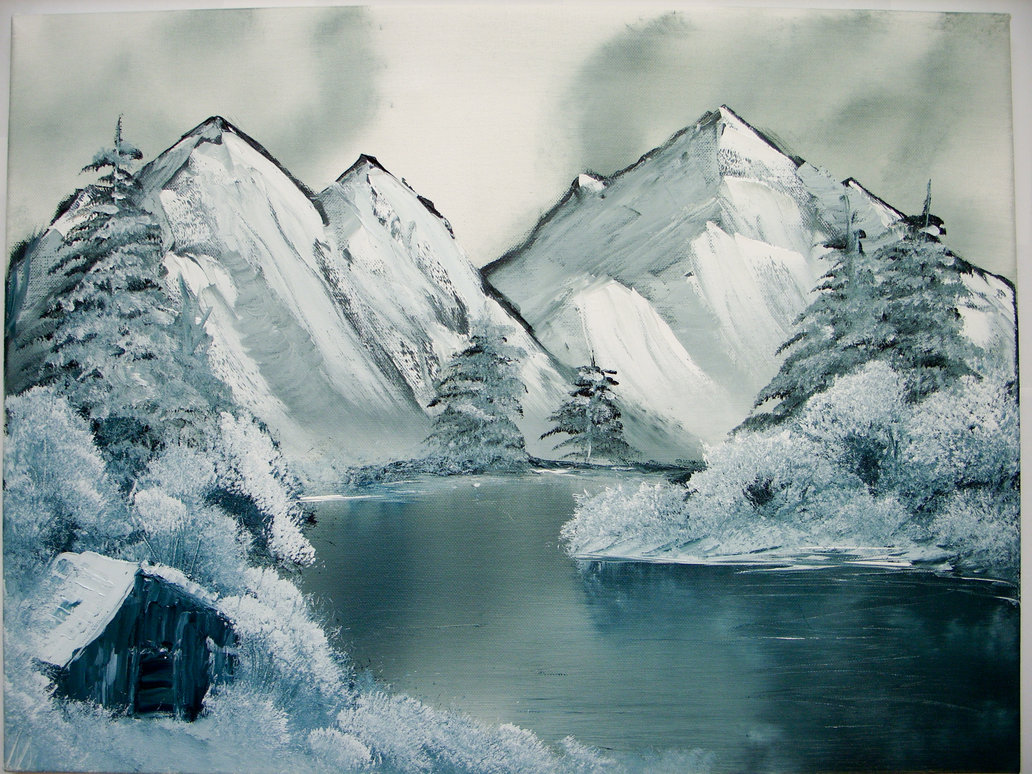 1032x774 Oil Painting Bob Ross Style 3 By Keitarosan86 - Oil Painting Bob Ross Style