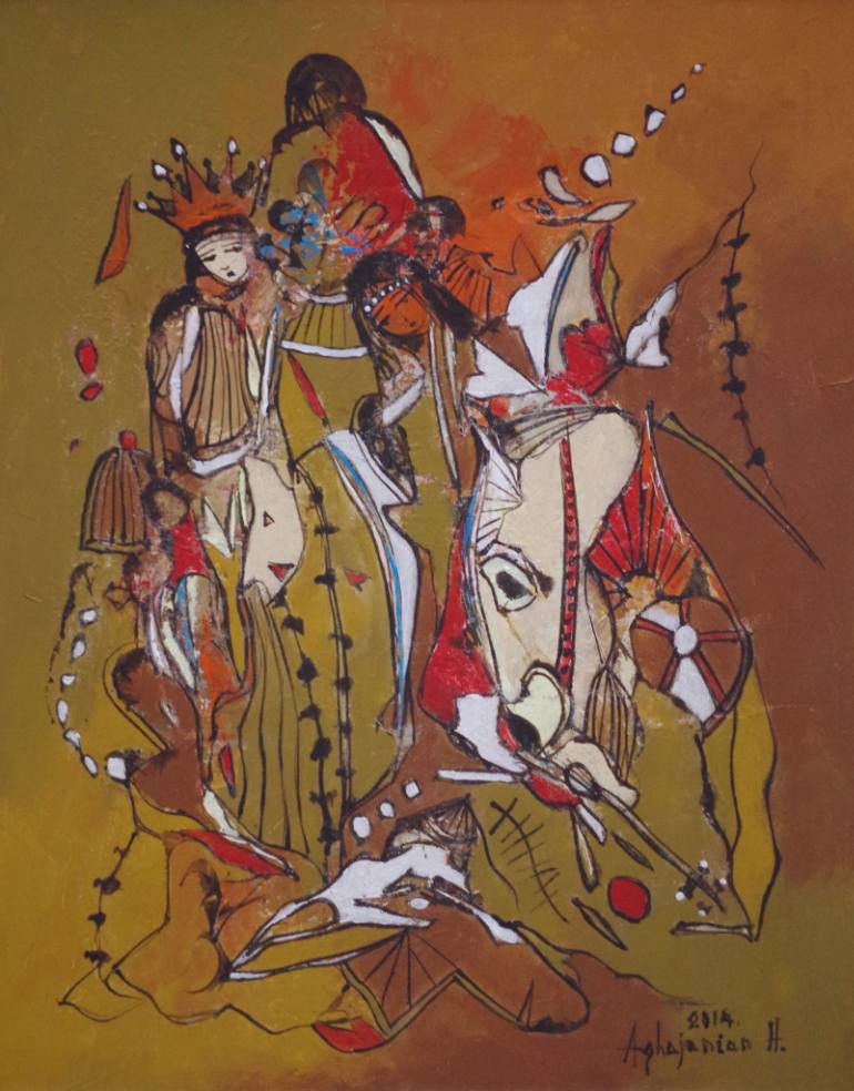 770x984 Saatchi Art Abstract Kingdom, Figurative Art, Surrealism, Oil - Oil Painting By