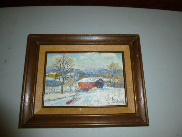 640x480 Small Vintage Oil Painting Lin Anderson And 50 Similar Items - Oil Painting By Anderson