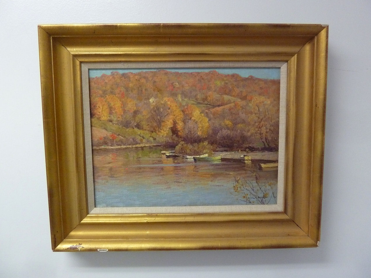 1273x955 Victor Coleman Anderson Oil Painting Impressionist Landscape Ebay - Oil Painting By Anderson