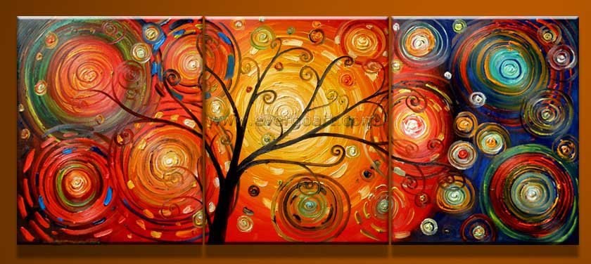 840x376 Framed Modern Abstract Huge Canvas Art Tree Oil Painting Eg3 127 - Oil Painting Canvas Art