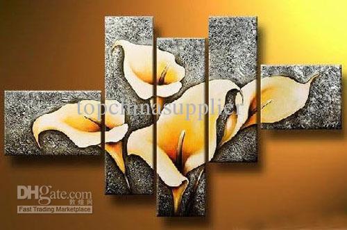 500x331 2018 Art Modern Abstract Oil Painting Beautiful Flower Painting - Oil Painting Canvas Art