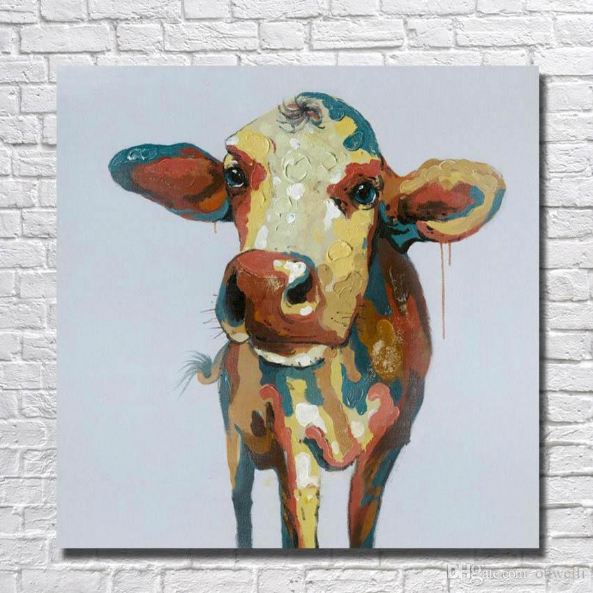 850x850 Top Quality Home Goods Animal Cow Oil Painting Gallery - Oil Painting Cattle